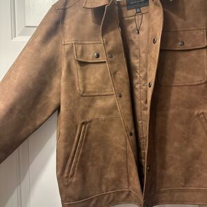 Banana Republic Tan Faux Leather Jacket
